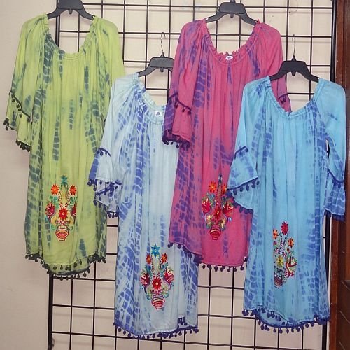 Ladies Multicolor Viscose Printed Tunic Top
