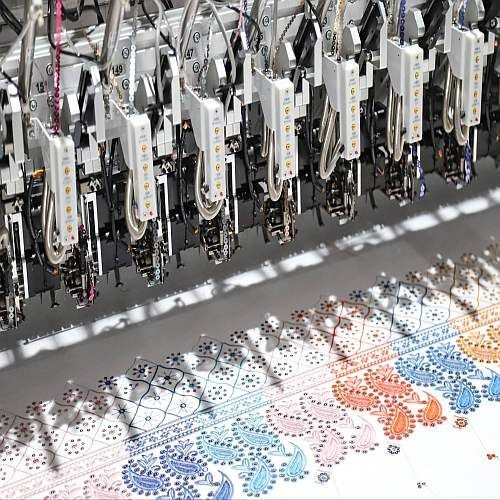 Schiffli Multi Head Embroidery Services