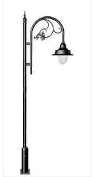 Decorative Single Arm Pole Light