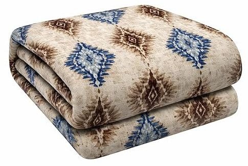 Davos Premium Flannel Printed Double Bed AC Blanket