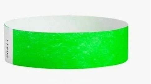 Green Neon Paper Wristband