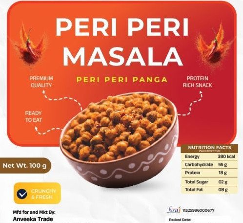 Peri Peri Masala Bengal Gram