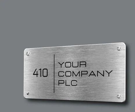 Aluminium Name Plate