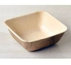 12 Inch Square Areca Leaf Bowl