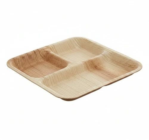 8 Inch 3 CP Square Areca Palm Leaf Plate
