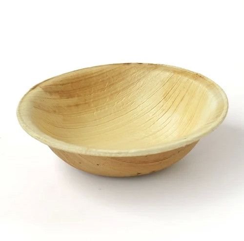 8 Inch Round Areca Leaf Bowl