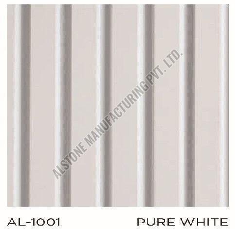 AL-1001 Pure White Aluminium Standard Louvered Panel