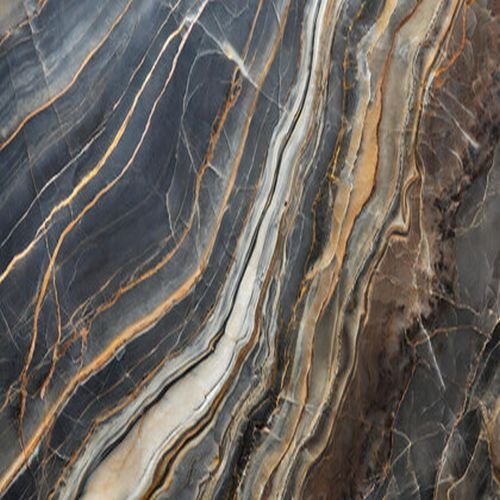 Jurassic Marble Black Vitrified Floor Tile