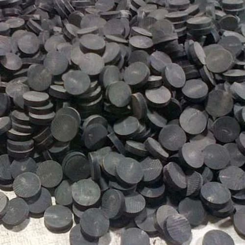 21mm Black Buffalo Horn Button with Line