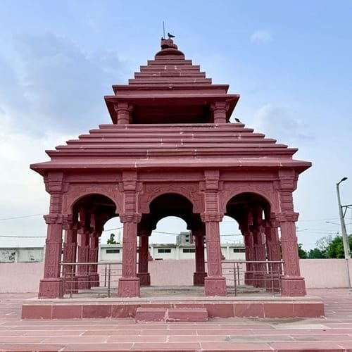 Artistic Red Sandstone Temple