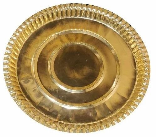 Golden Foil Paper Plate