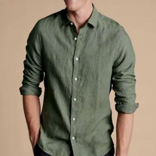 Mens Green Full Sleeve Shirts