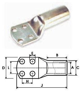 Four Hole Cable Terminal Ends