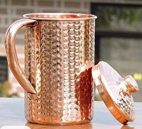 Hammered Copper Water Jug