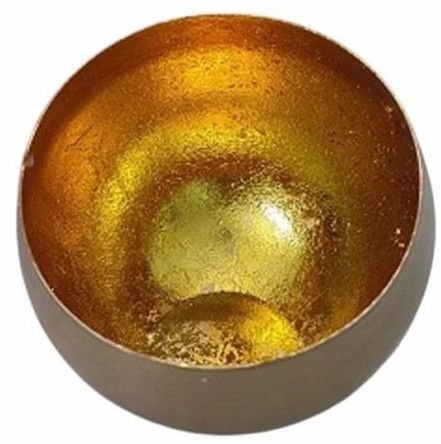 Golden Metal Ball Candle Holder