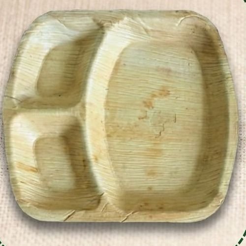 Areca Leaf 3 Compartment Plates