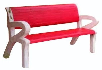 RCC Precast Concrete Bench with Armrest