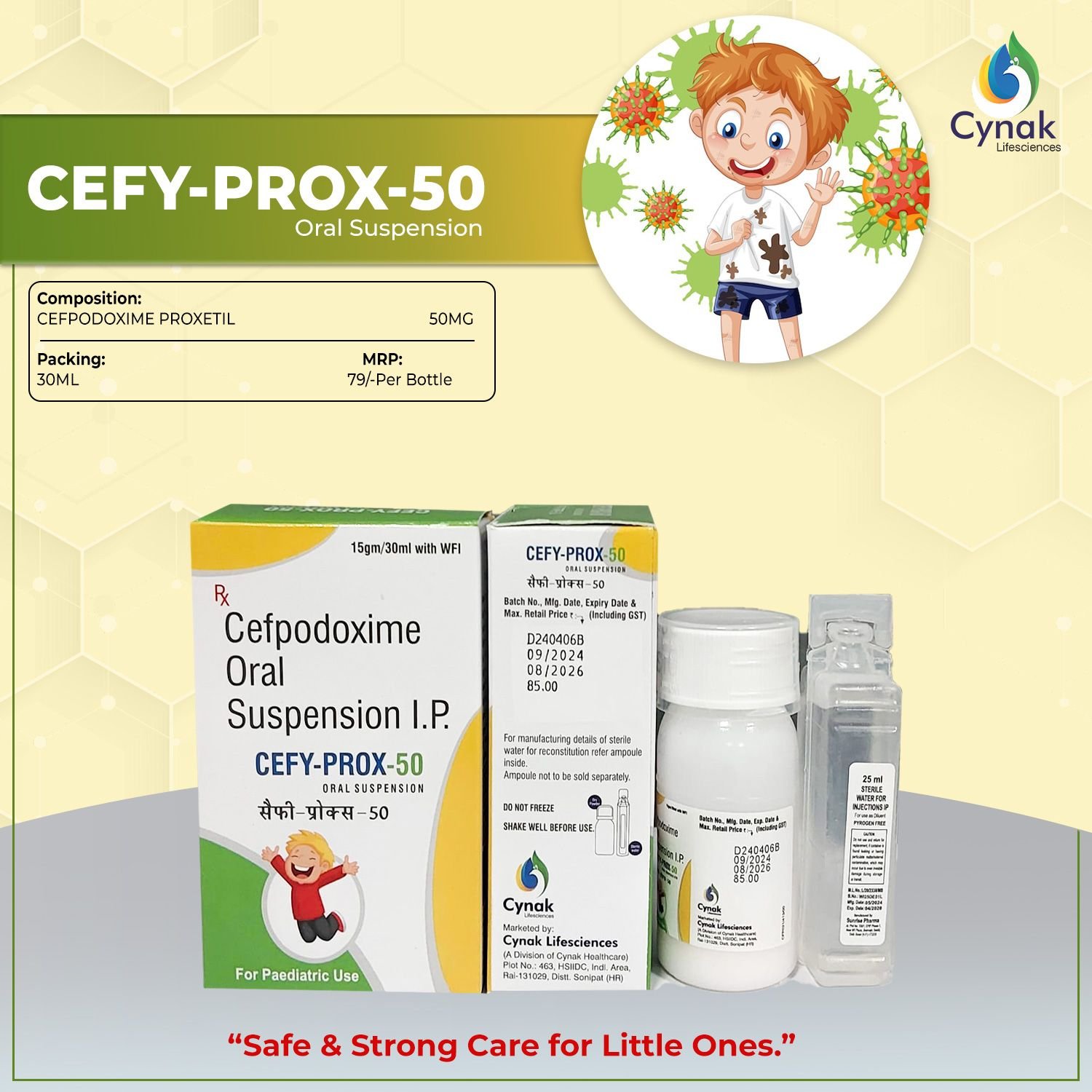 Cefy Prox 50mg Cefpodoxime Proxetil Dry Syrup