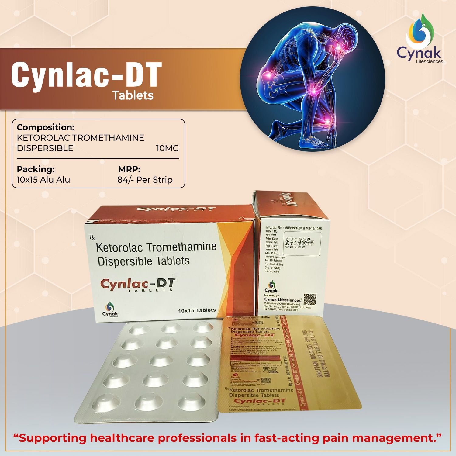 Cynlac Dt Ketorolac Tromethamine Dispersible Tablets