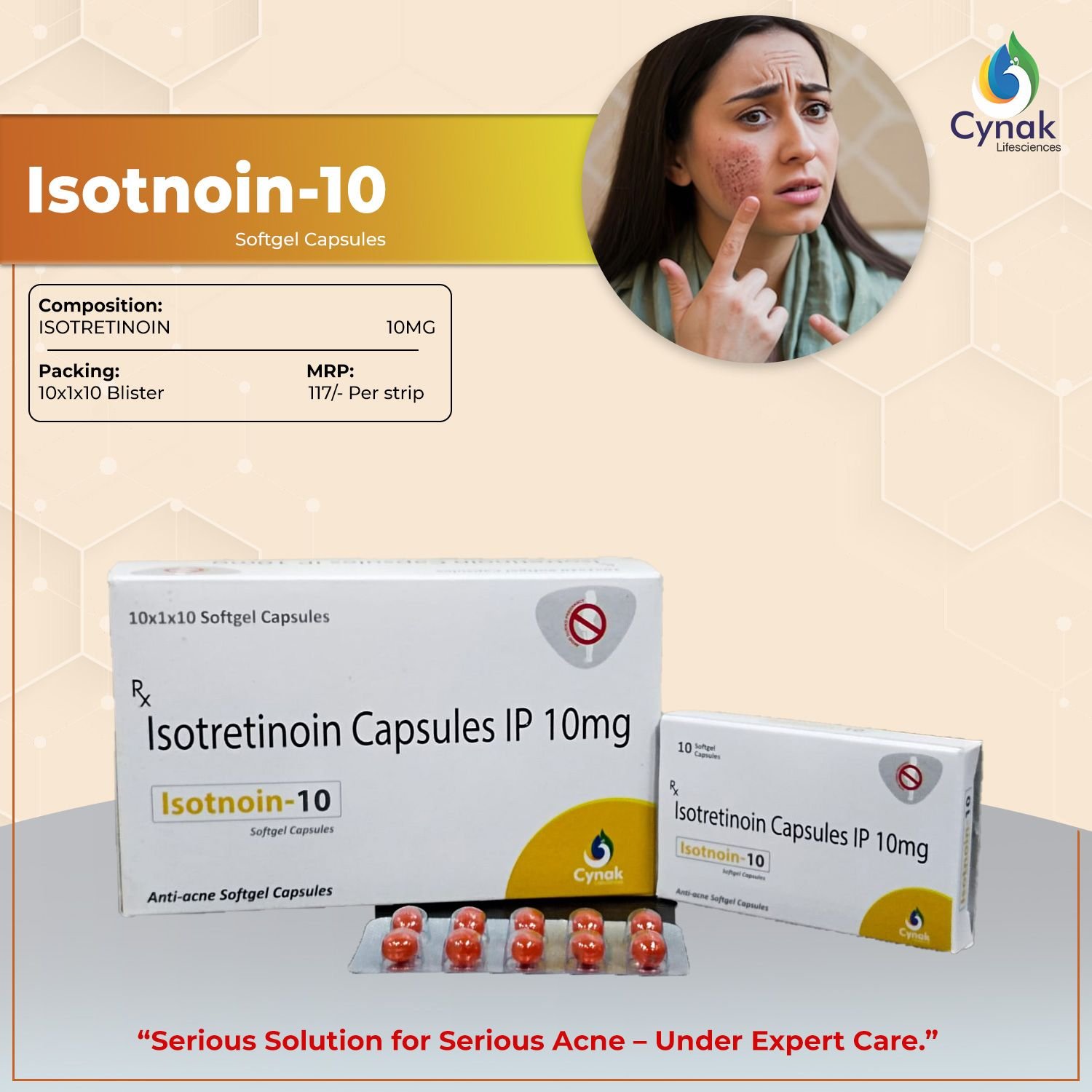 Isotnoin 10mg Isotretinoin Soft Gel Capsules