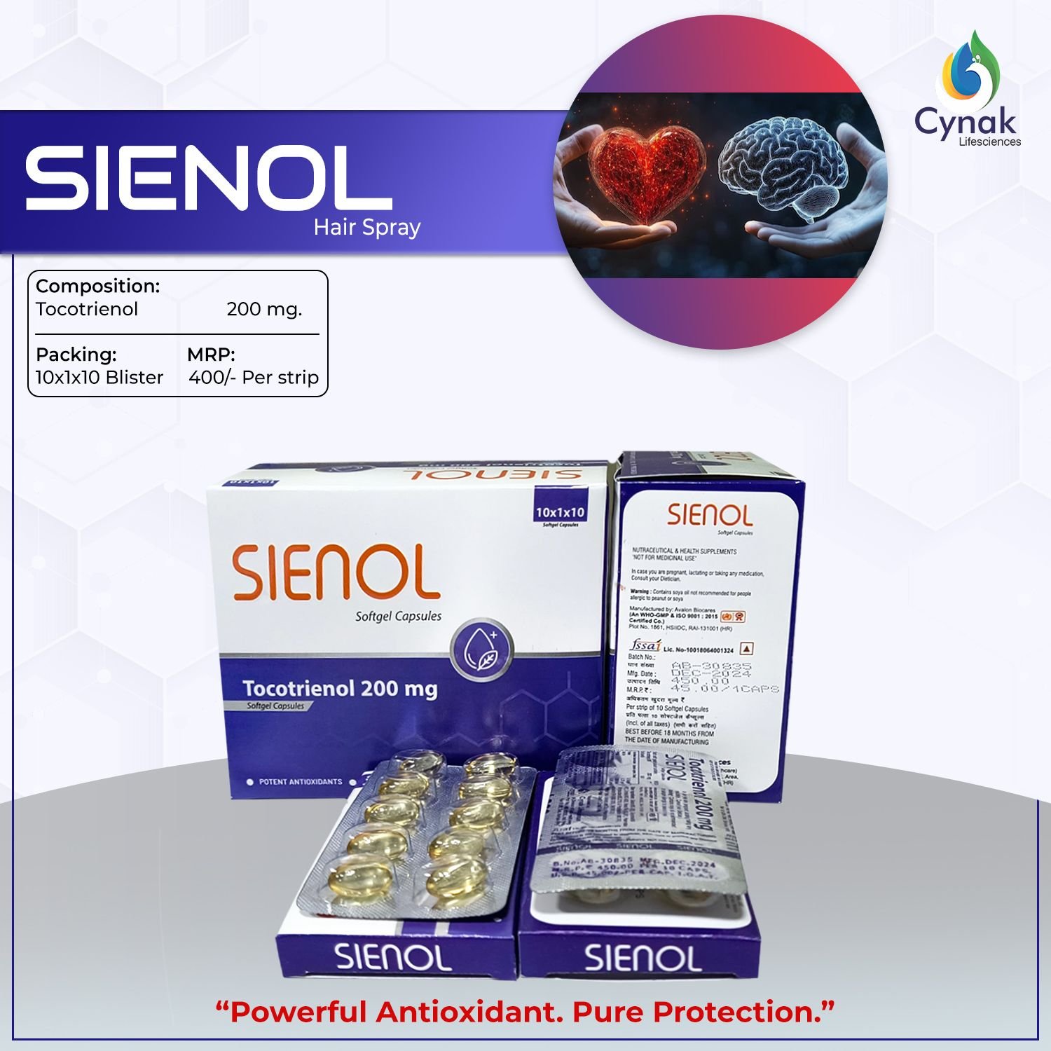 Sienol Tocotrienol 200mg Sogtgel Capsules