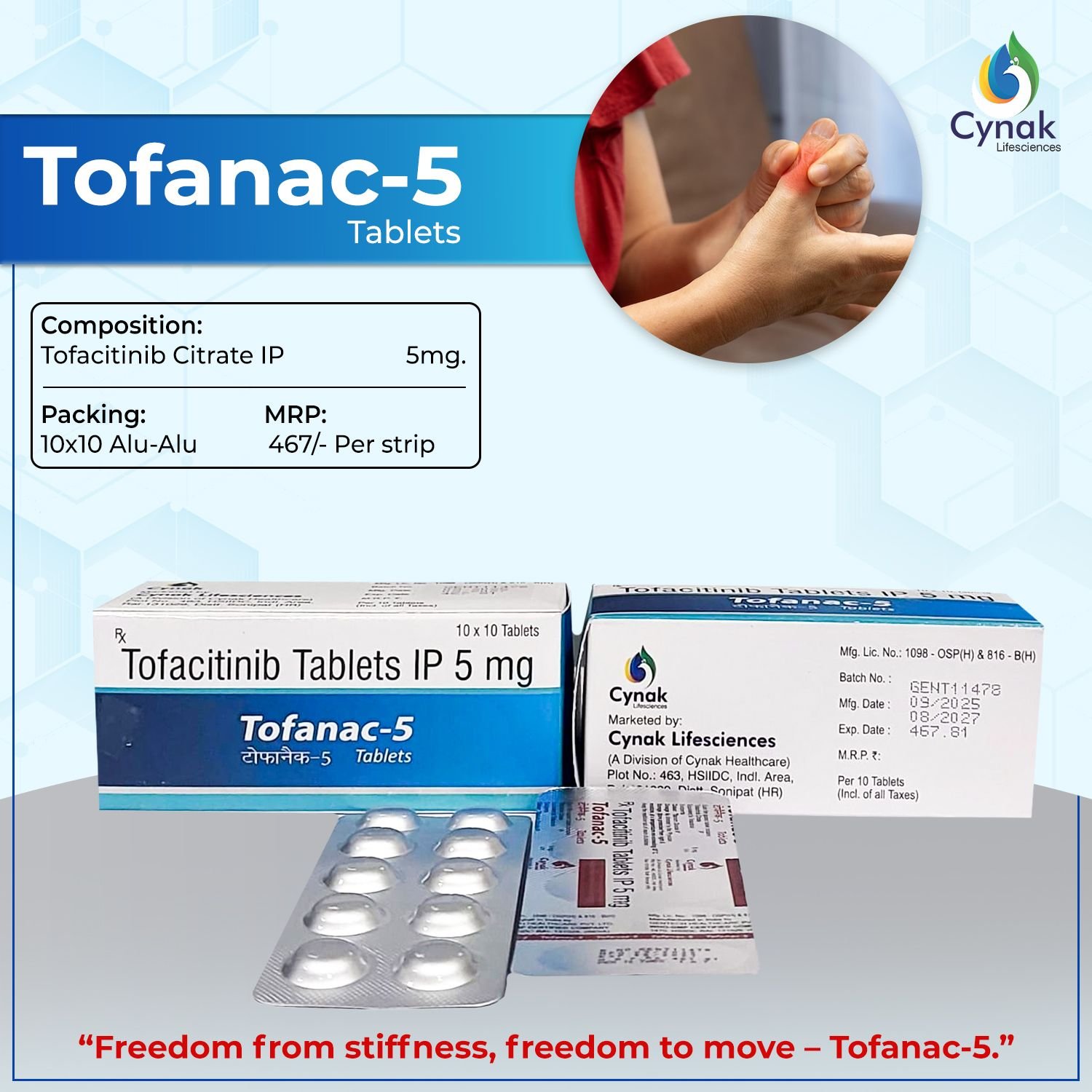 Tofanac 5mg Tofacitinib Tablets