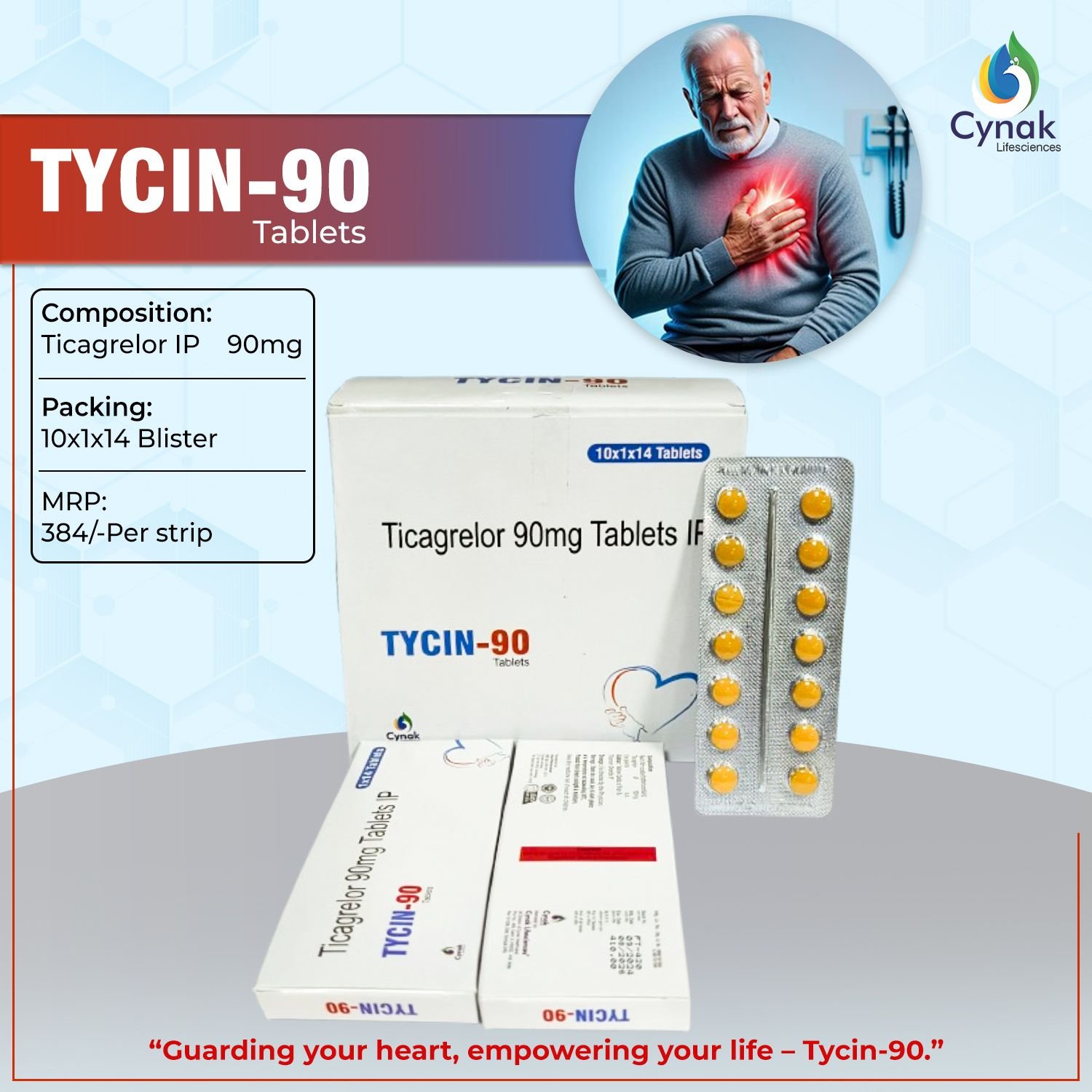 Tycin 90mg Ticagrelor Tablets