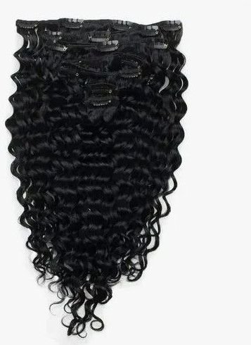 Deep Curly Clip-On Hair Extension Set