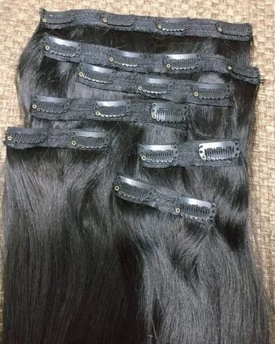 Virgin Curly Clip-On Hair Extension Set