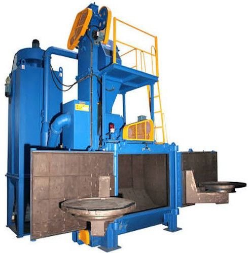 Double Door Swing Table Shot Blasting Machine