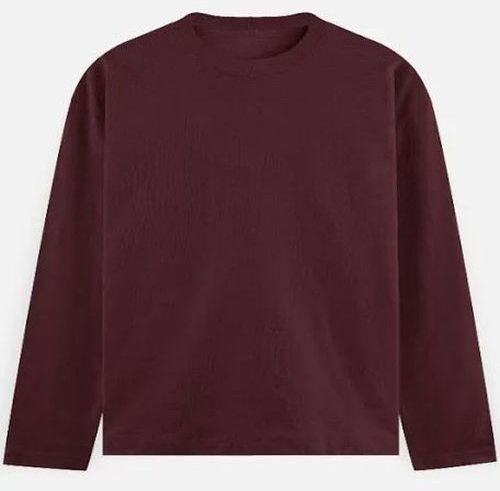 Mens Plain Full Sleeve Round Neck T-Shirts