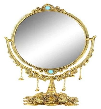 Aluminium Double Sided Golden Mirror Frame