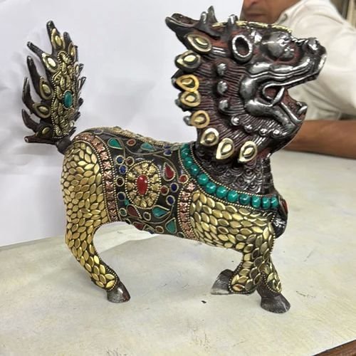 Brass Feng Shui Dragon Statue