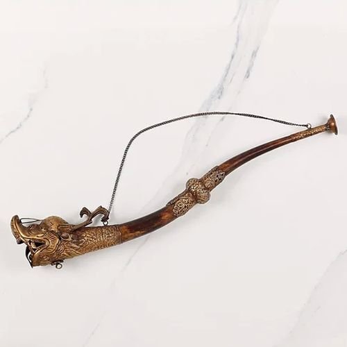Brass Tibetan Dragon Toran Wall Hanging