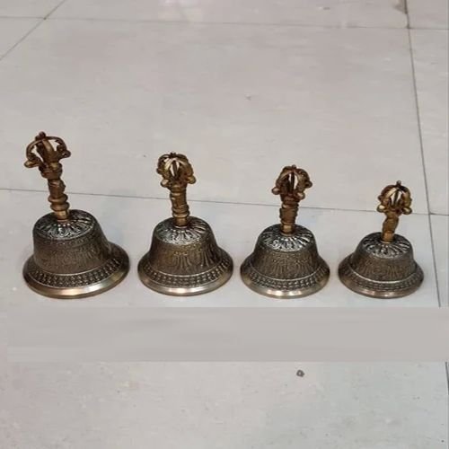 Bronze Tibetan Bell With Vajra