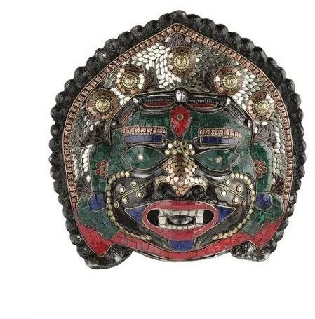 Metal Mahakala Bhairav Mask
