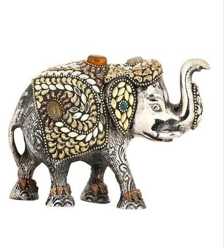 Silver Plated Elephant Statue