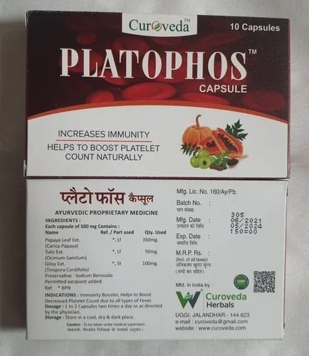 Curoveda Platophos Platelet Support Capsules