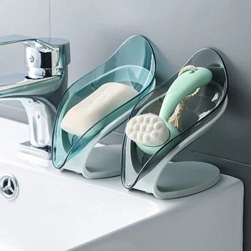 Plastic Soap Dish Leaf Shape Soap Holder