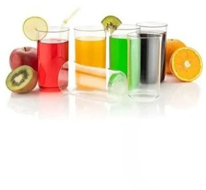 Transparent Cylindrical Plastic Glass Set