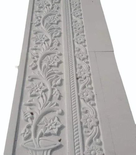 White Marble Inlay Border Patti