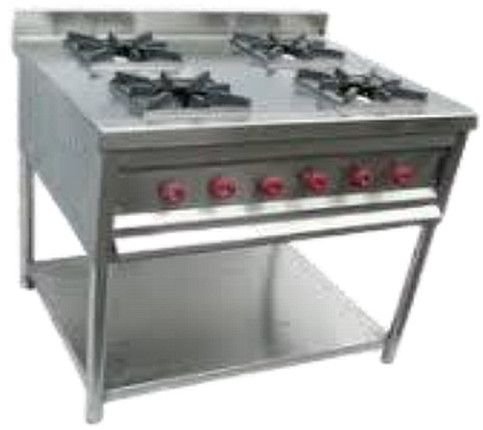 Four Burner Stainless Steel Gas Range
