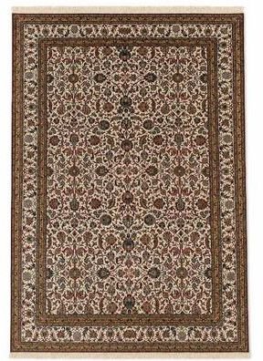 All Over Cream Silk Luxurious Handmade Rugs