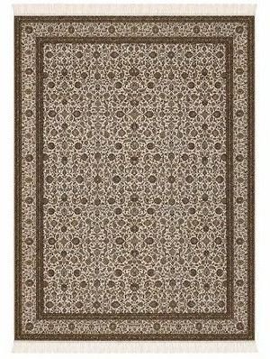 Creamy Silk on Silk Kashmiri Traditional Silk Rugs