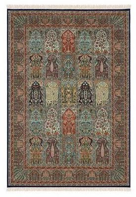Hamdan Silk on Silk Kashmiri Handwoven Carpets