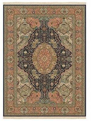 Kashan Blue Silk on Silk Artisan Made Silk Carpets