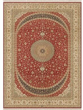 Kashan Red Premium Kashmiri Silk Rugs