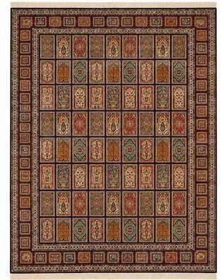 Small Box Silk On Silk Kashmiri Hand Knotted Silk Rugs