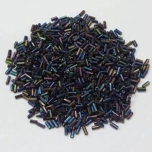Dark Blue Pipe Glass Seed Beads