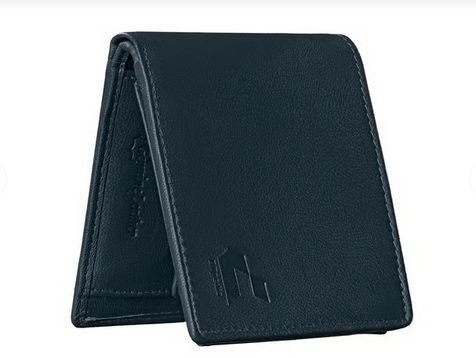 Mens Midnight Navy Leather Wallet